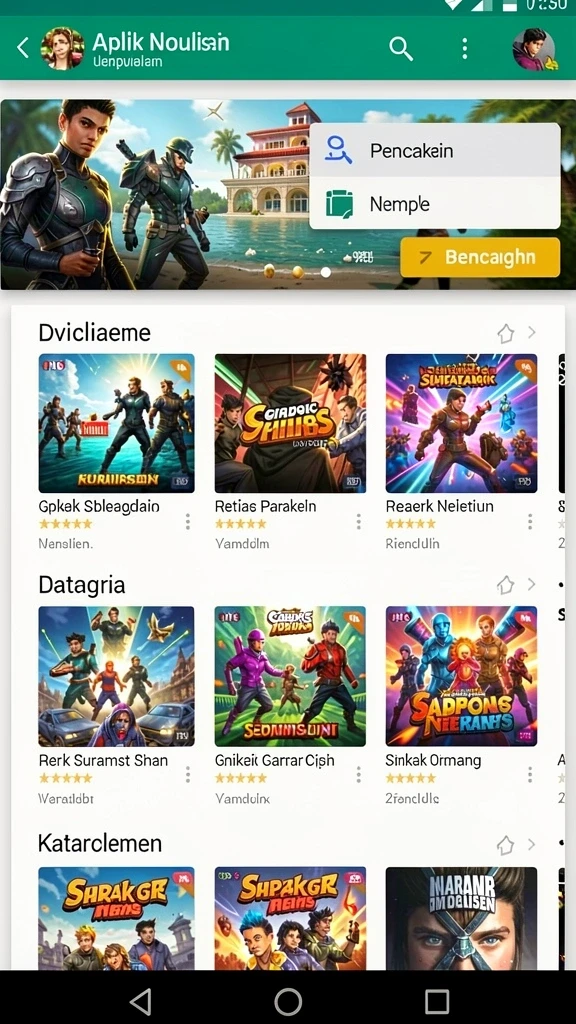 dewagaruda - Tampilan antarmuka yang modern dan menarik.